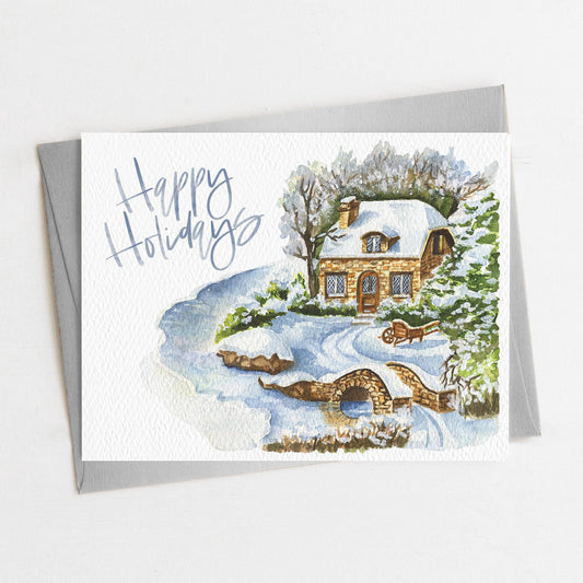 Happy Holidays, Season's Greetings Card, Eco Friendly