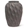 Abbott - Textured Urn Vase-Dark Grey-13.5"H