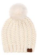 Hana - C.C Soft Chenille Chunky Yarn Beanie Hat