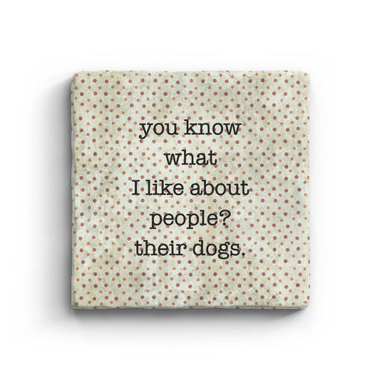Their Dogs - Marble Coaster