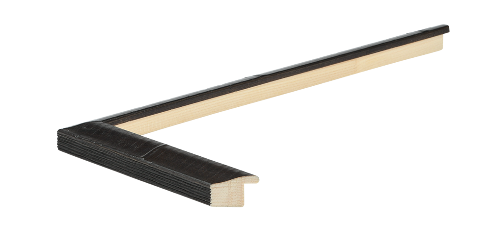 Beckman Gallery - Lisbon Aged Black 7/8" Ready Made Picture Frame