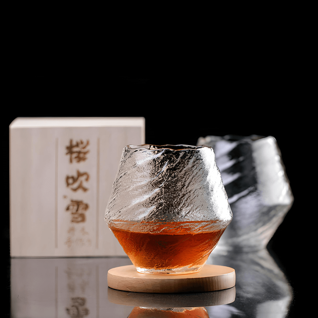 Yume Japanese Crystal Whisky Glass. Set of 2