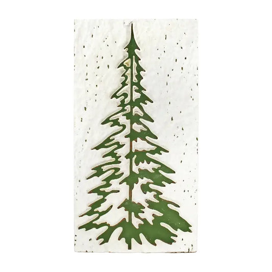 Wood Plaster Style Tree Sign