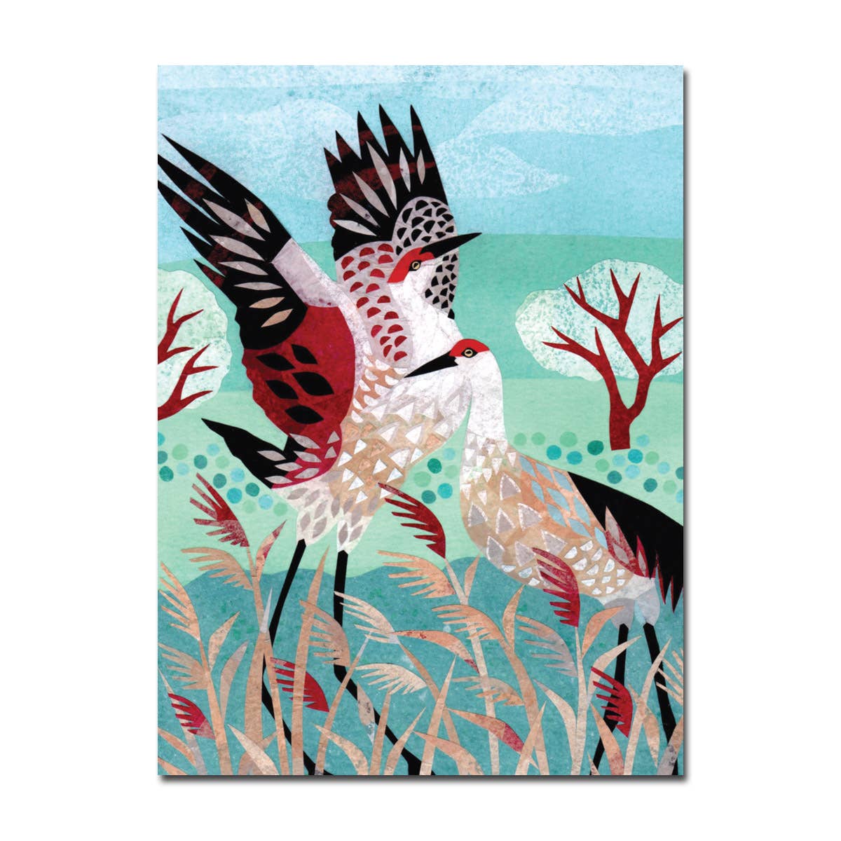 Allport Editions - Dancing Cranes Wedding Card