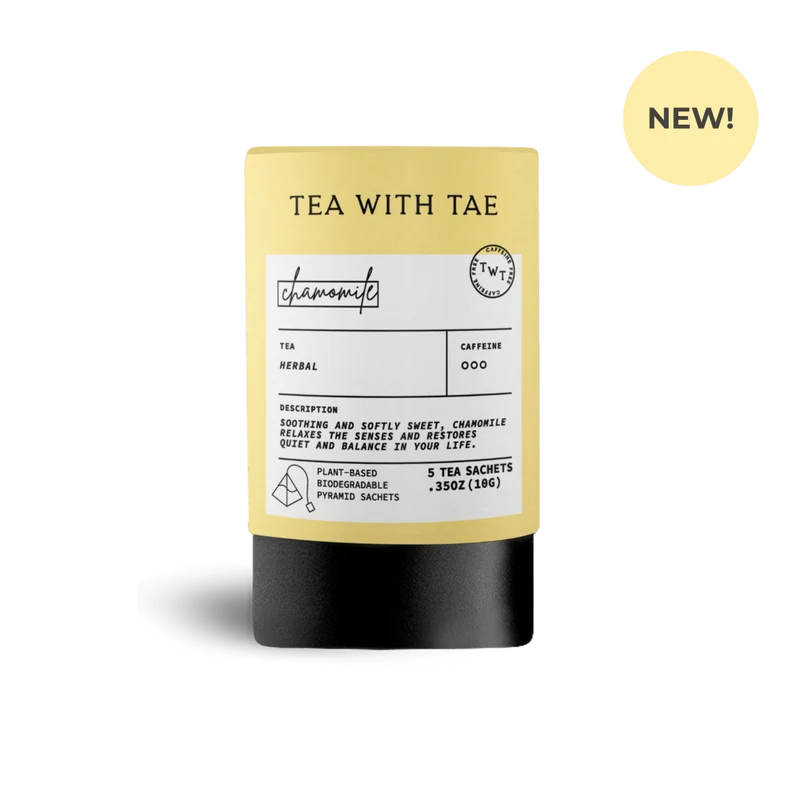 Tea with Tae - Chamomile Tea Mini Tube Gift (5 tea bags)
