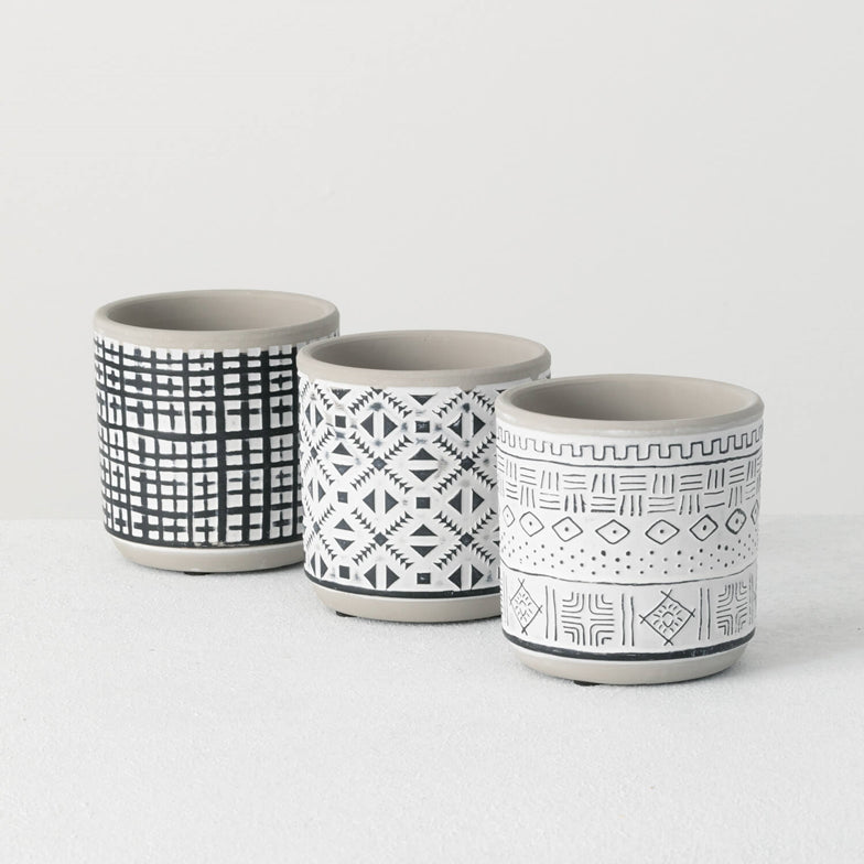 Mini Patterned Pots