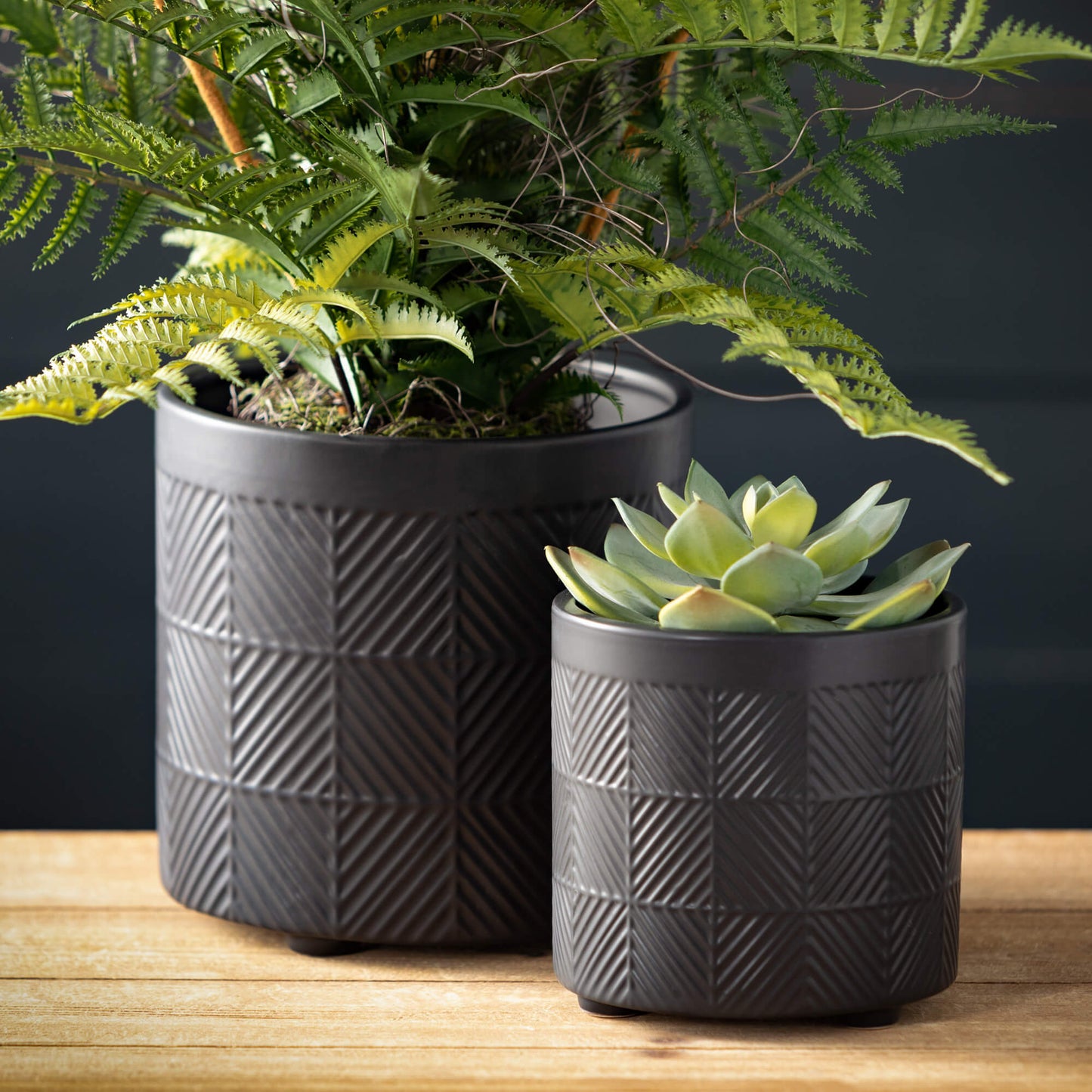 Onyx Footed Planter Pots