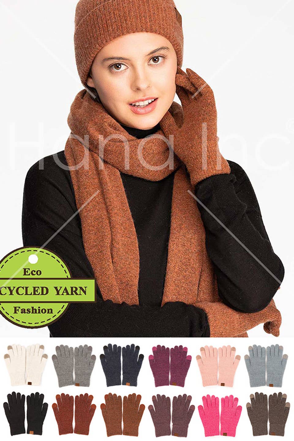 Hana - C.C Soft Recycled Fine Yarn Gloves