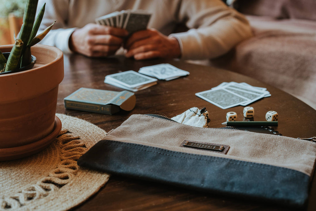 Barebones - Neelum Zipper Pouch Bag - Waxed Canvas Bag
