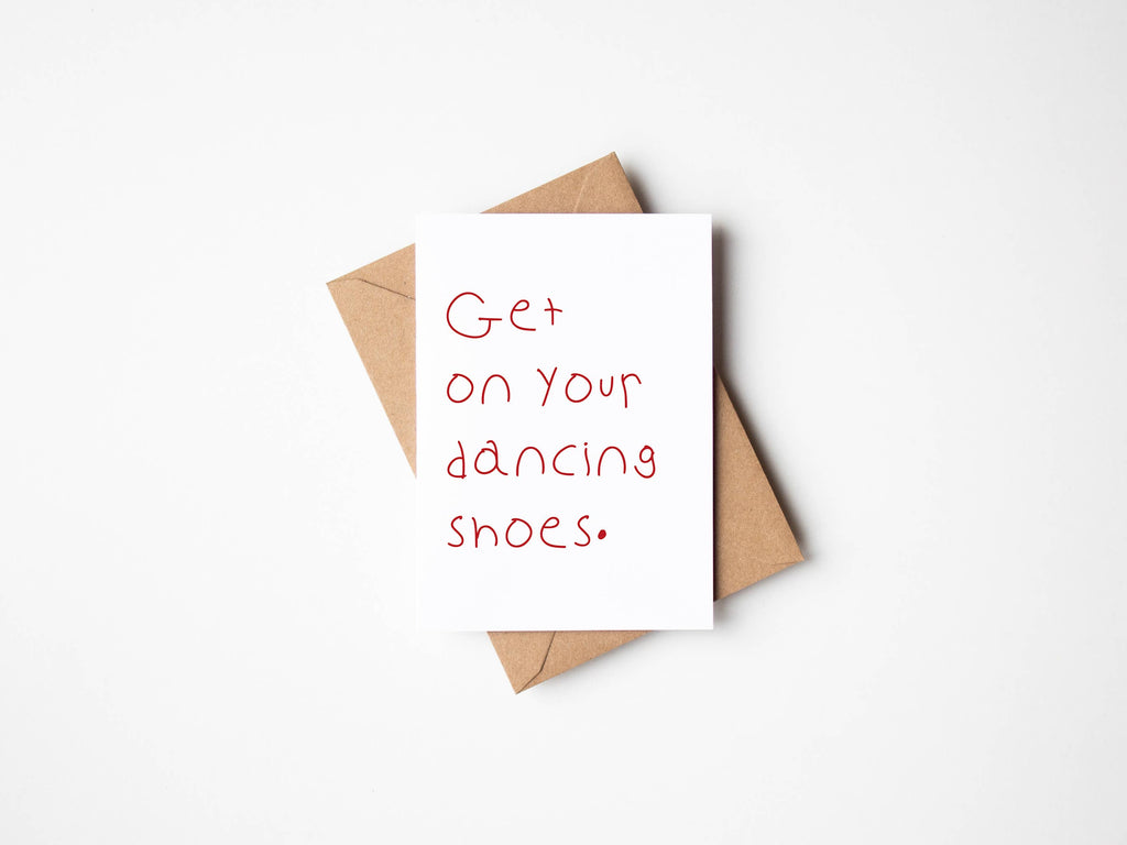 Fanclub - Get On Your Dancing Shoes Greetings Card
