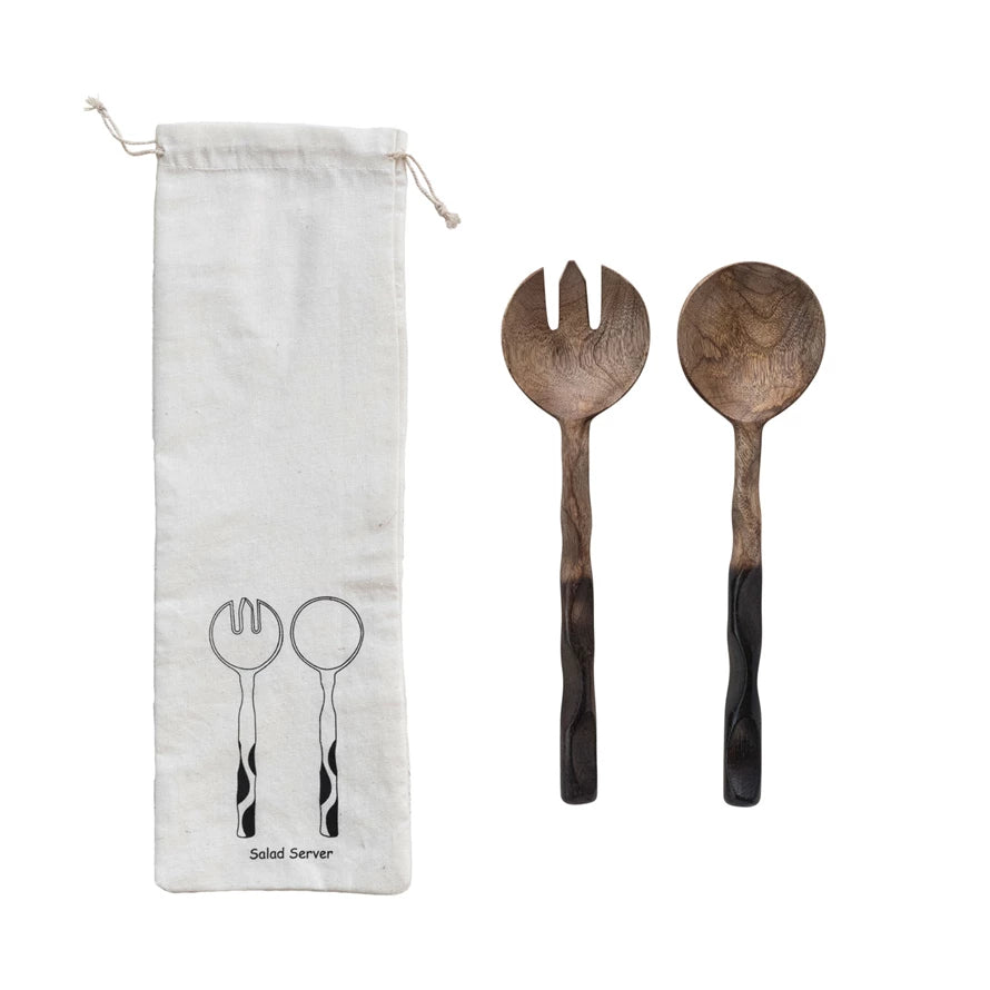 Creative Co-op - Mango Wood Salad Servers