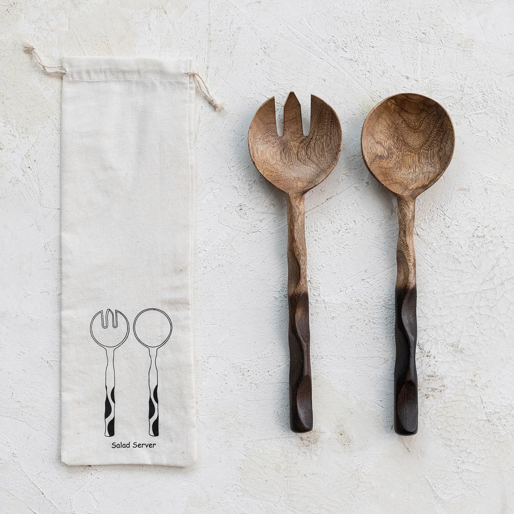 Creative Co-op - Mango Wood Salad Servers