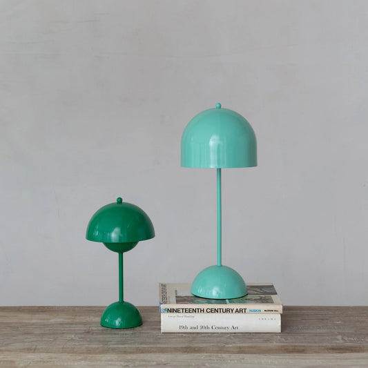 Creative Co-Op - LED Metal Table Lamp w/ Inline Switch - Green
