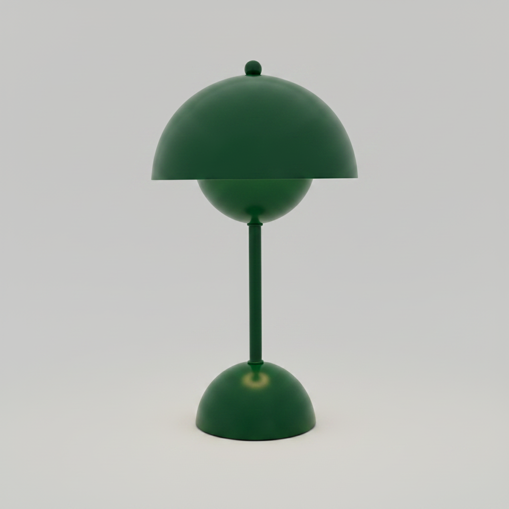 Creative Co-Op - LED Metal Table Lamp w/ Inline Switch - Green