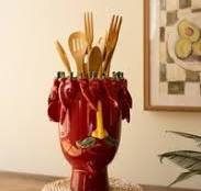 Ceramic Head Planter - Red Peppers