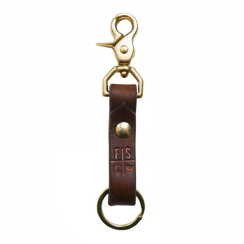 Fontenelle Supply Co. Leather Keychain | Chicago Screw