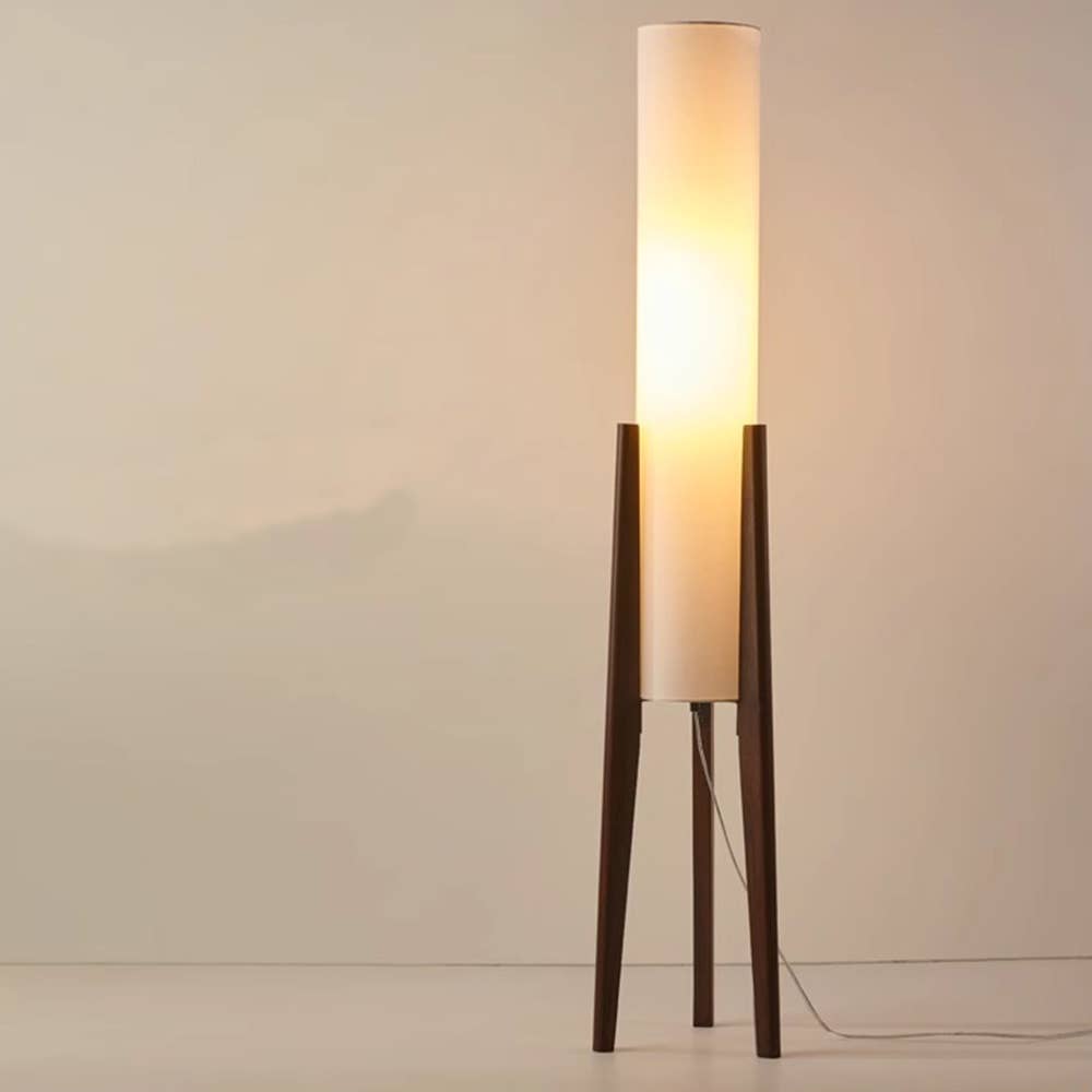 VIVZONE - 51'' Tall Solid Wood Standing Lamp Floor Lamp