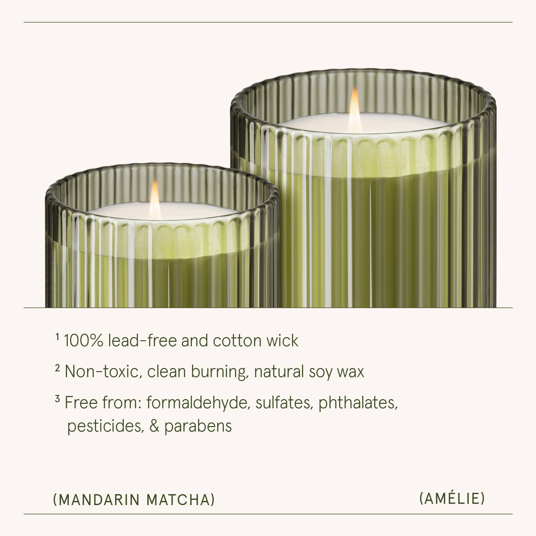 La Jolie Muse - Mandarin Matcha Scented Candle - 7oz