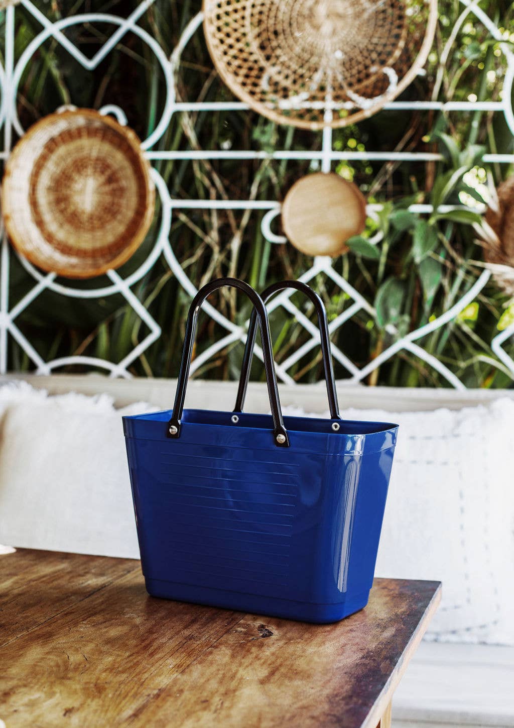 Hinza Bag, Traditional Plastic - Blue