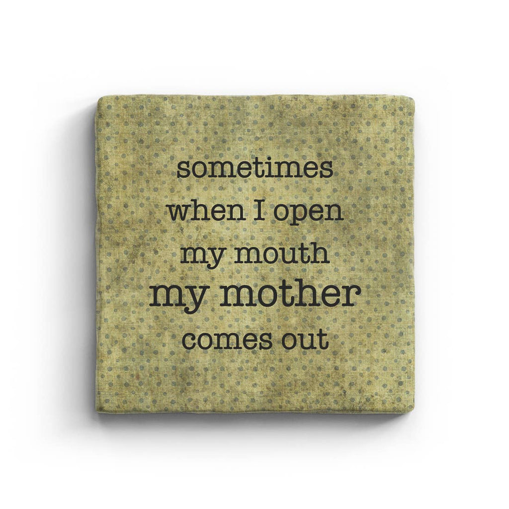 Open My Mouth - Marble Coaster