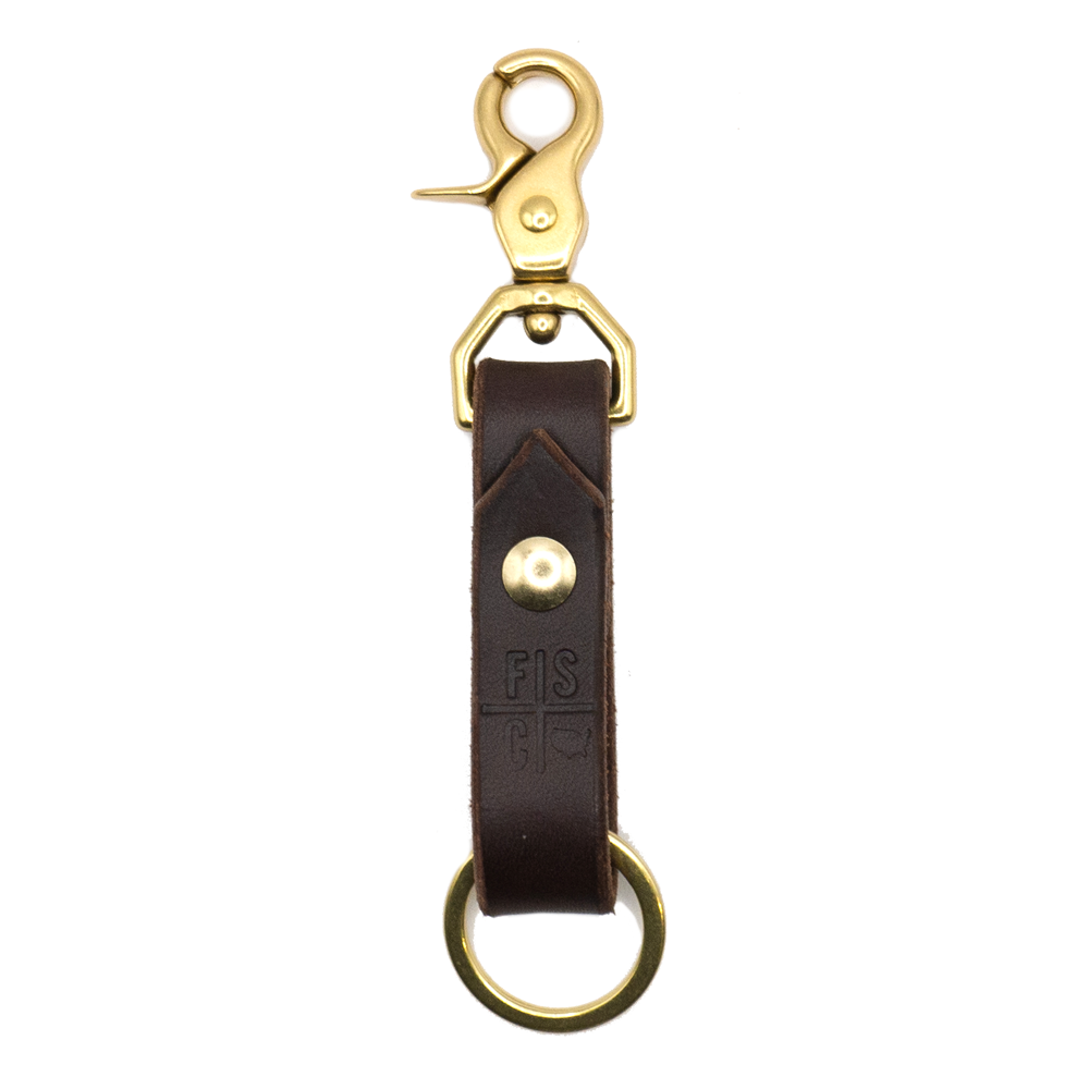 Fontenelle Supply Co. Leather Keychain | Chicago Screw