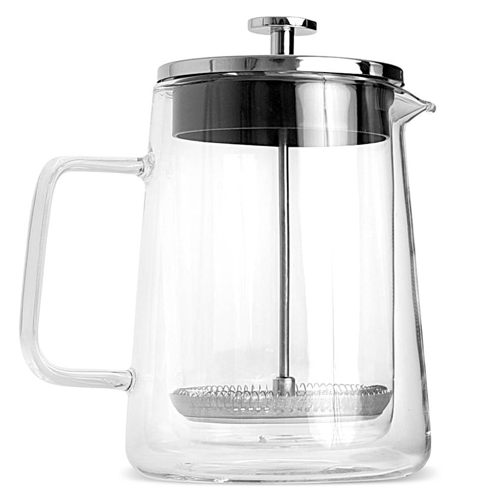 Kaffe French Press Coffee Maker. Double-Wall Glass (0.8L)