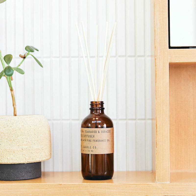 P.F. Candle Co. - Teakwood & Tobacco - 3.5 oz Reed Diffuser