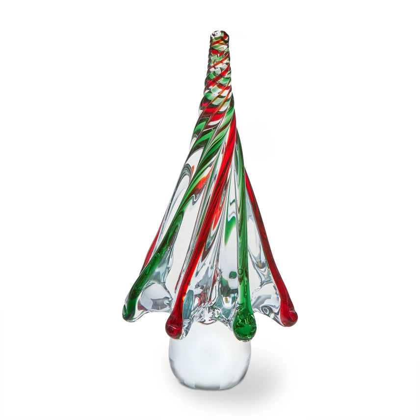 Swirled  Glass Tree Decor