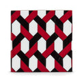 Abbott - Set of 4 Mosaic Coasters Red - 4" Square