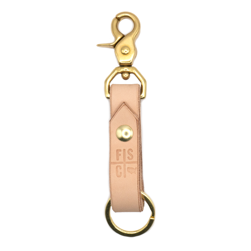 Fontenelle Supply Co. Leather Keychain | Chicago Screw