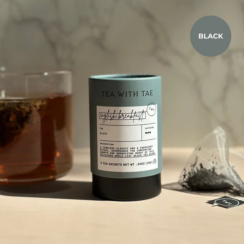 Tea with Tae - English Breakfast Tea Mini Tube Gift (5 tea bags)