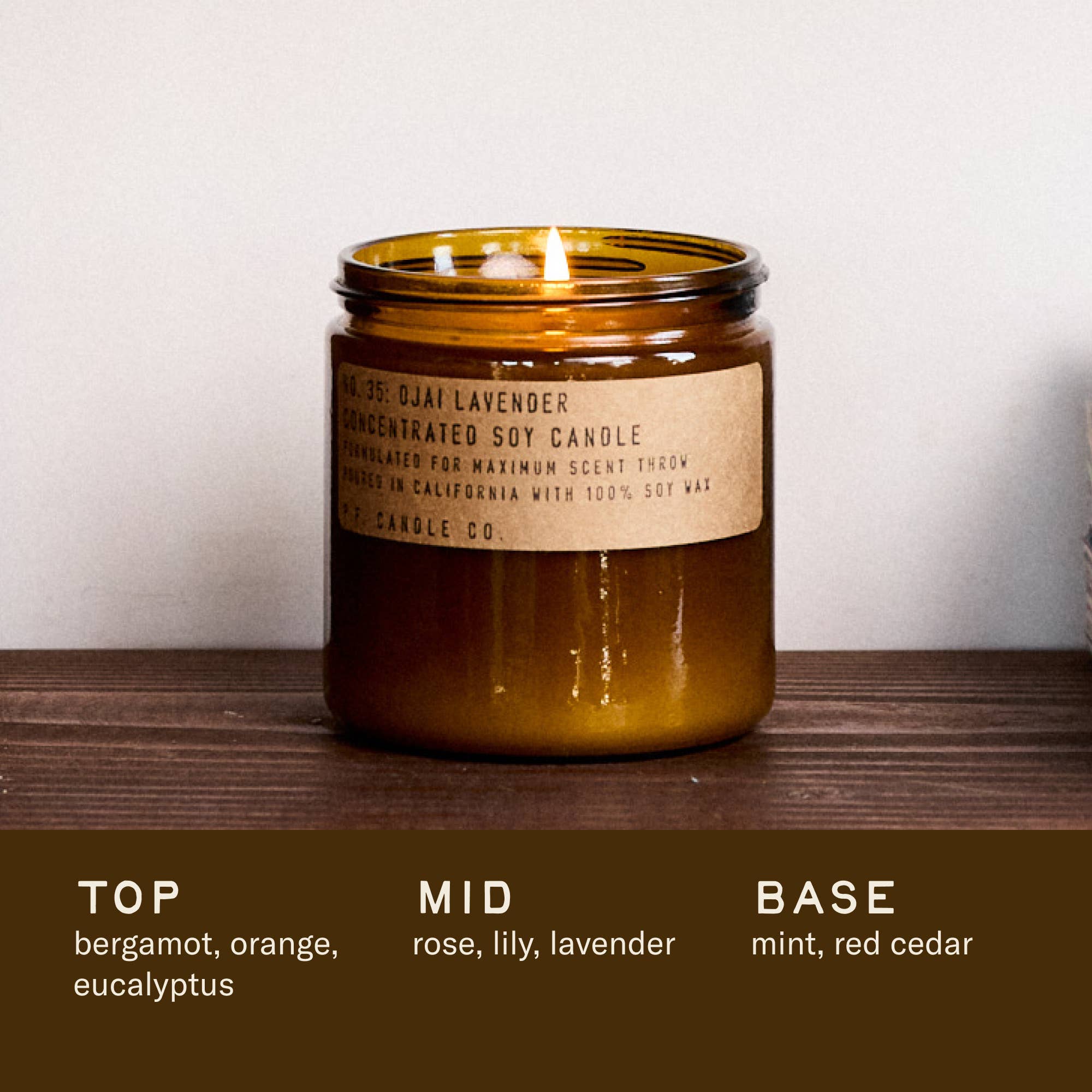 P.F. Candle Co. - Ojai Lavender - 12.5 oz Large Concentrated Candle