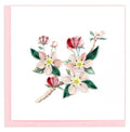 Quilling Greeting Card - Quilled Apple Blossoms