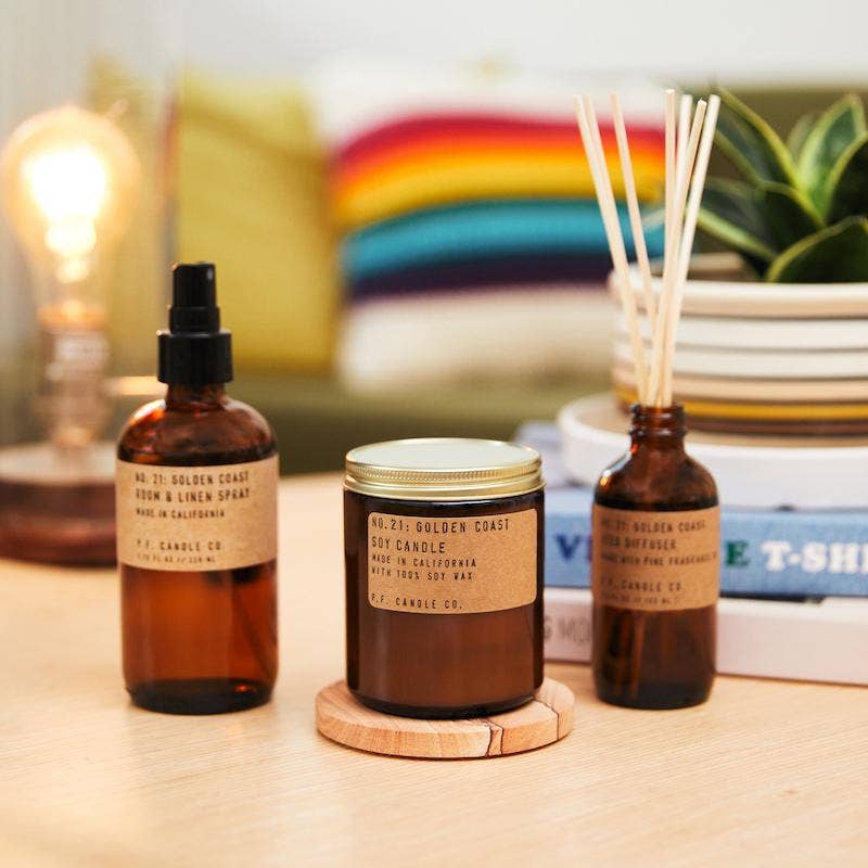 P.F. Candle Co. - Golden Coast - 3.5 oz Reed Diffuser