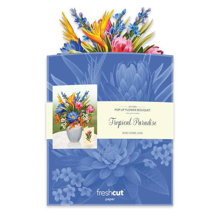 Freshcut Paper Mini Tropical Paradise - Pop Up Greeting Card