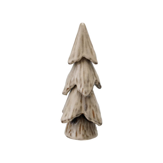 Stoneware tree, reactive glaze, Cream color (each will vary)