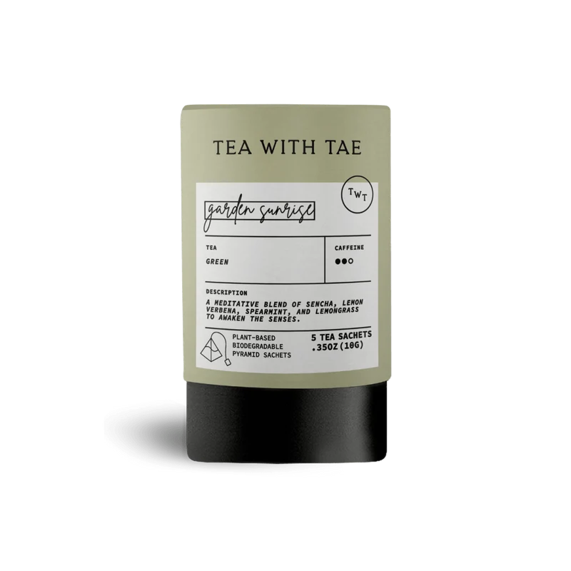 Tea with Tae - Garden Sunrise Tea Mini Tube Gift (5 tea bags)