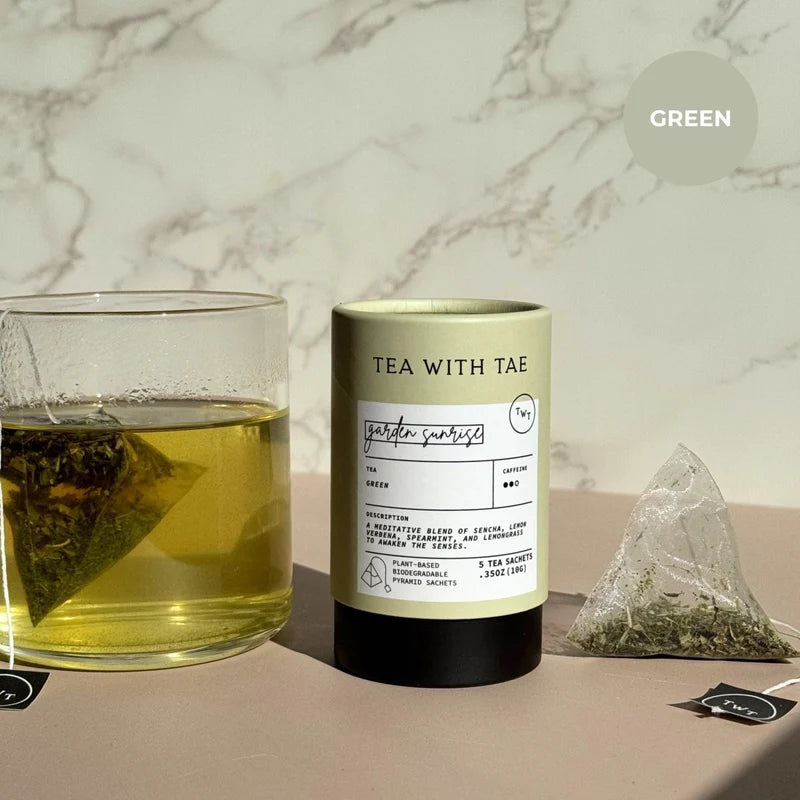 Tea with Tae - Garden Sunrise Tea Mini Tube Gift (5 tea bags)