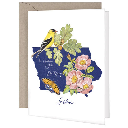 Iowa State Symbols Greeting Card