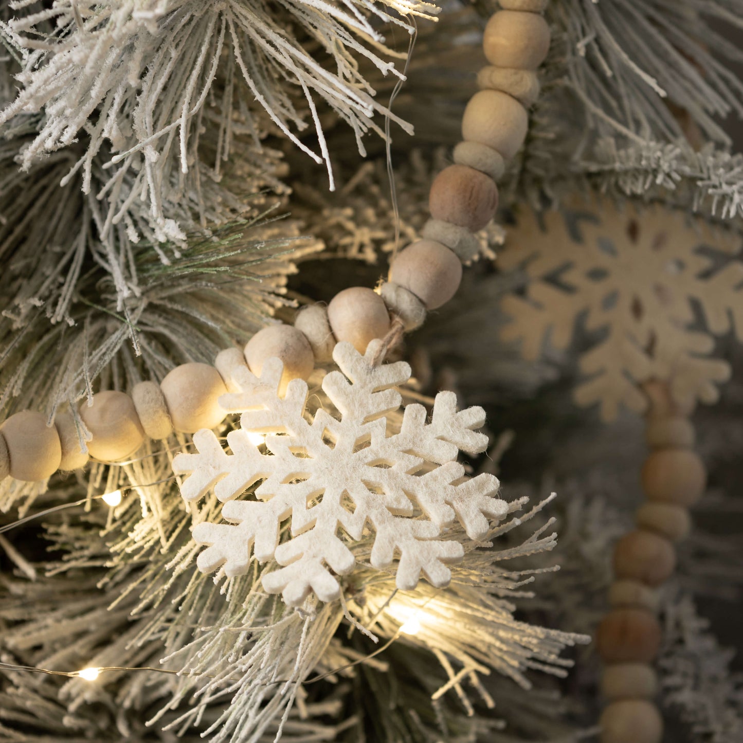 Snowflake Beaded Garland