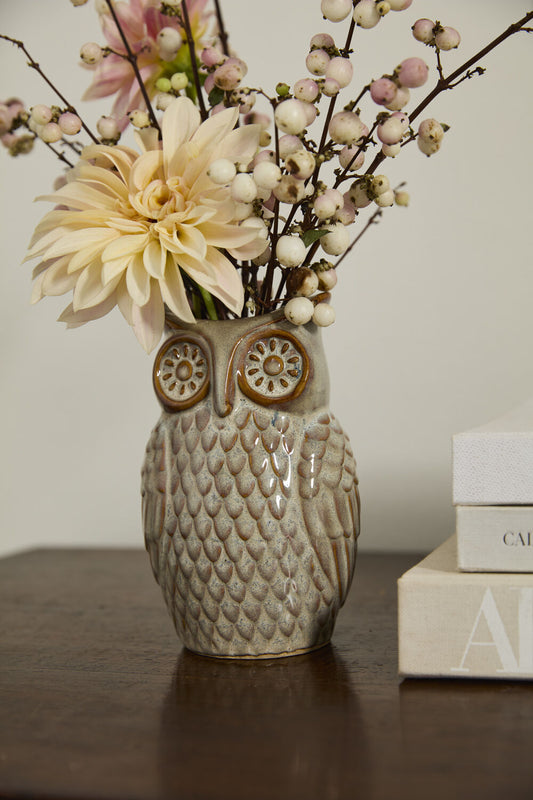 Great Grey Owl Budvase