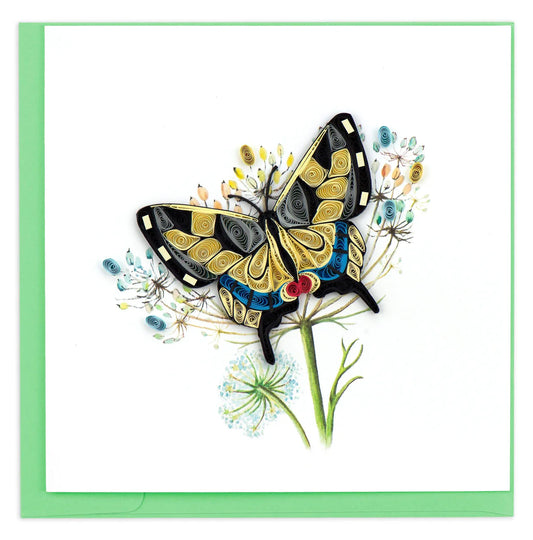 Quilling Greeting Card - Swallowtail Butterfly