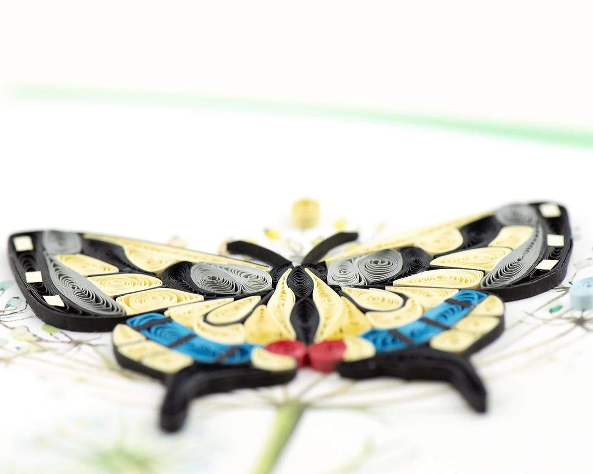 Quilling Greeting Card - Swallowtail Butterfly