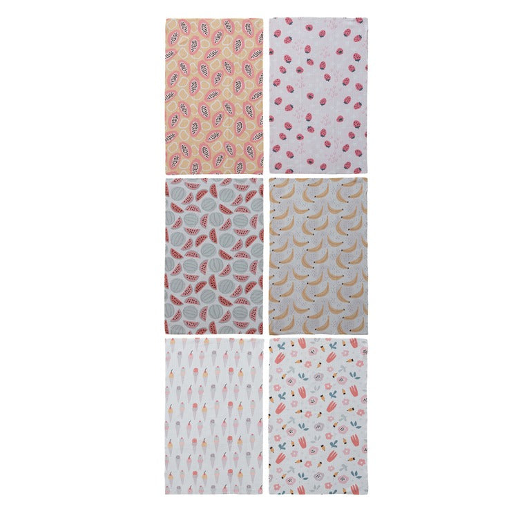 30"L x 18"w Printed Recycled Micro-fibre Tea Towel