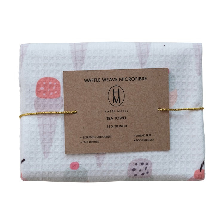 30"L x 18"w Printed Recycled Micro-fibre Tea Towel