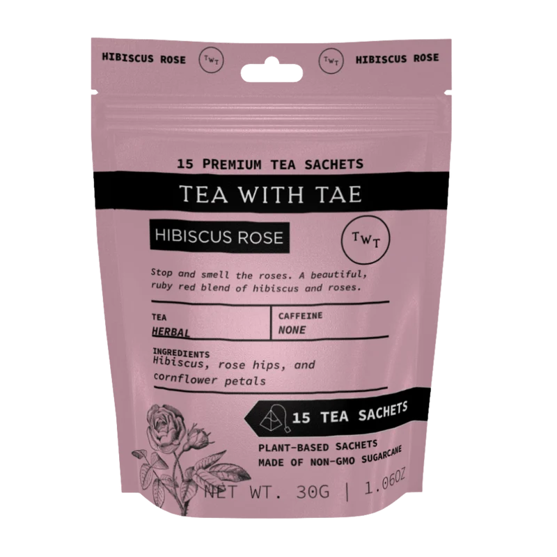 Tea with Tae - Hibiscus Rose (15 Tea Sachets)