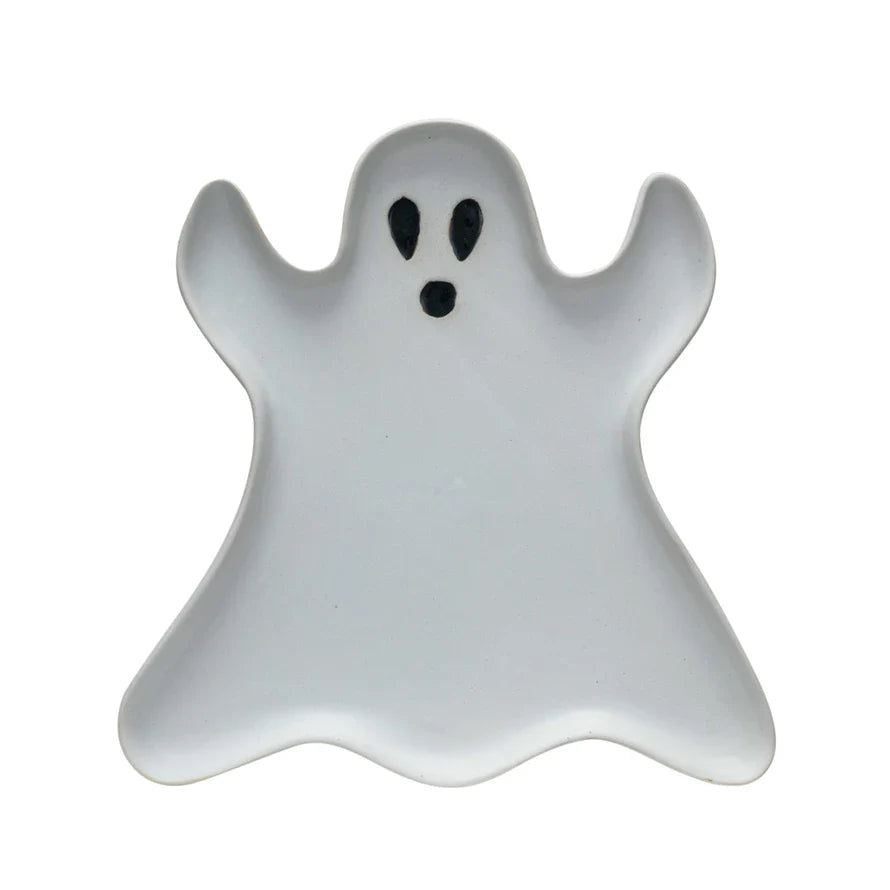 Ghost Shaped Stoneware Plate