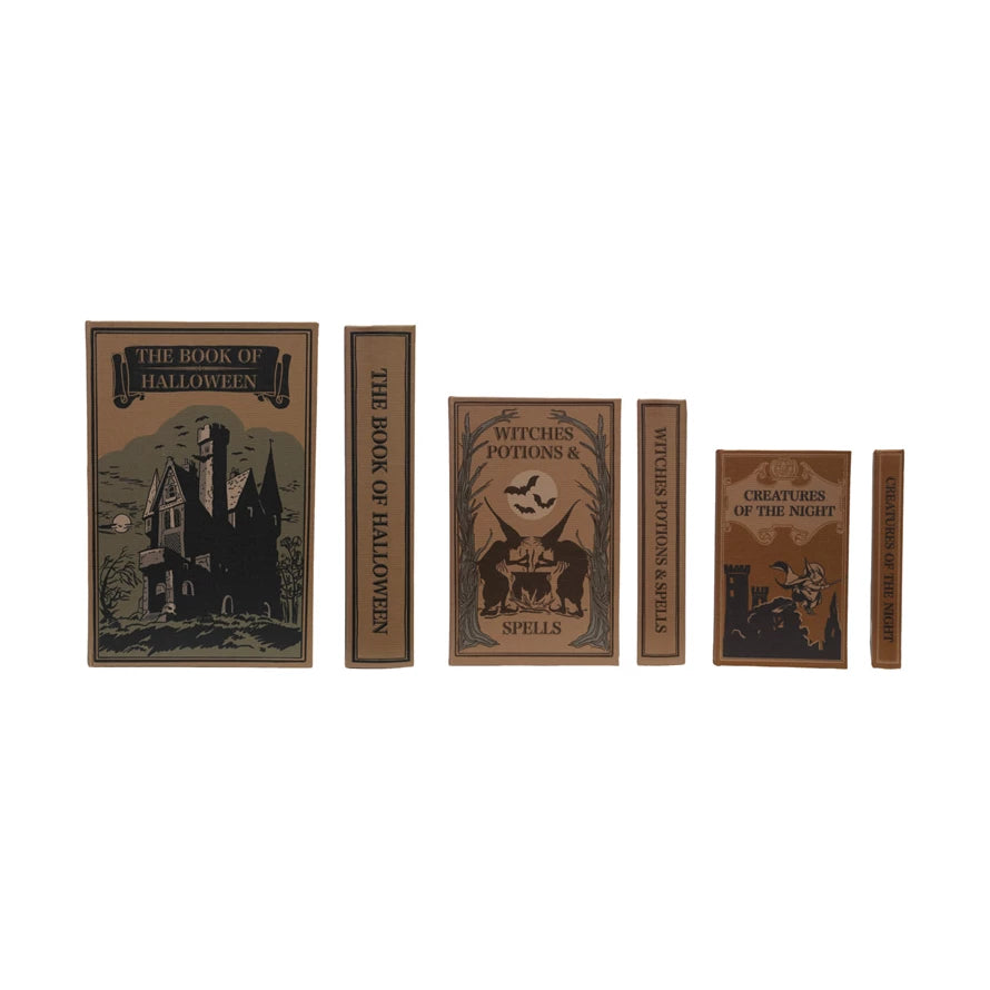 Creative Co-Op - Halloween Themed Storage Book Box Set of 3