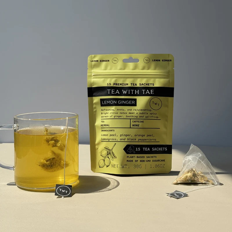 Tea with Tae - Lemon Ginger (15 Tea Sachets)
