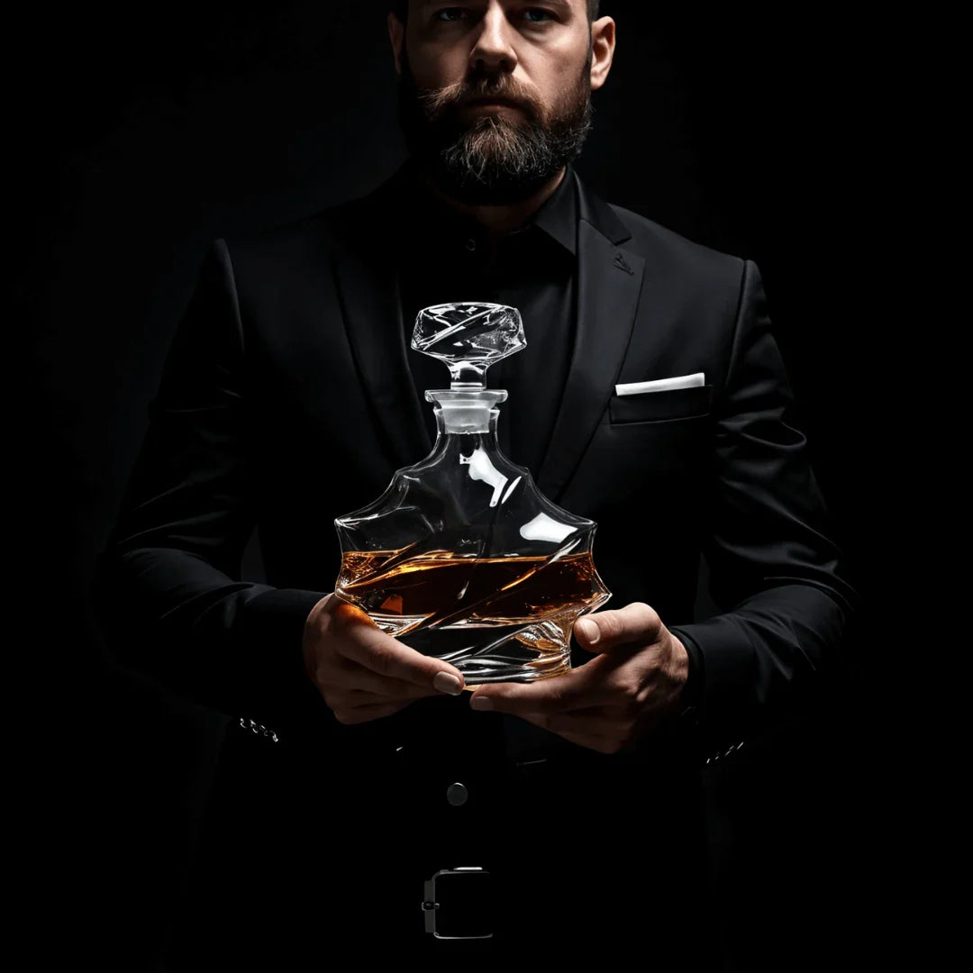 TsukiGlass - Storm Japanese Crystal Whisky Decanter